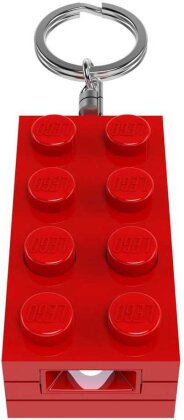 LEGO Minifigures Schlüsselanhänger mit Leuchtfunktion Stein-Rot 8 cm