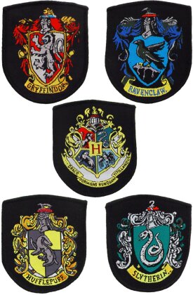 Harry Potter Aufnäher 5er-Pack Hauswappen