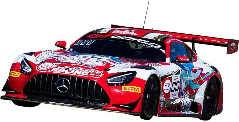 Hatsune Miku GT Project Fahrzeug 1/64 Hatsune Miku - AMG 2025 SPA 24H Ver. 7 cm