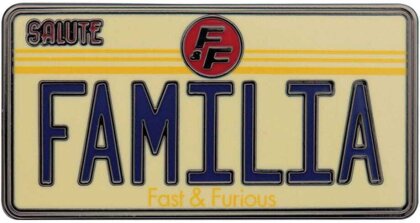 Fast & Furious Ansteck-Pin Familia License Plate