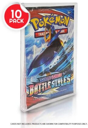 PET Gehäuse 10er-Pack für Booster, Magic - Yu-Gi-Oh Karten