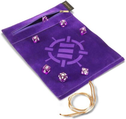 Enhance Tabletop Roll on a Scroll Würfeltasche mit Würfel Lila