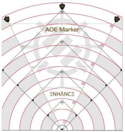 Enhance RPG Series 60ft Spell AoE Damage Template