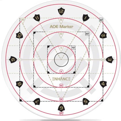 Enhance RPG Series 30ft Spell AoE Damage Template