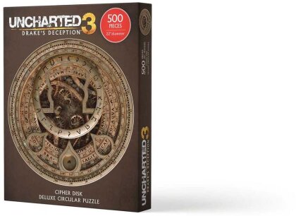 Uncharted Puzzle Cipher Disk Circular Deluxe (500 Teile)