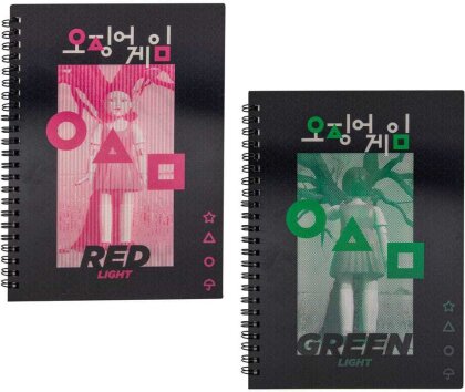 Squid Game Notizbuch Red light - green light