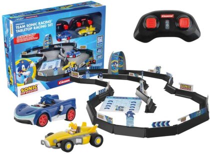 Sonic the Hedgehog RC Ferngesteuertes Auto 1/43 2,4GHz Tabletop Racing Set