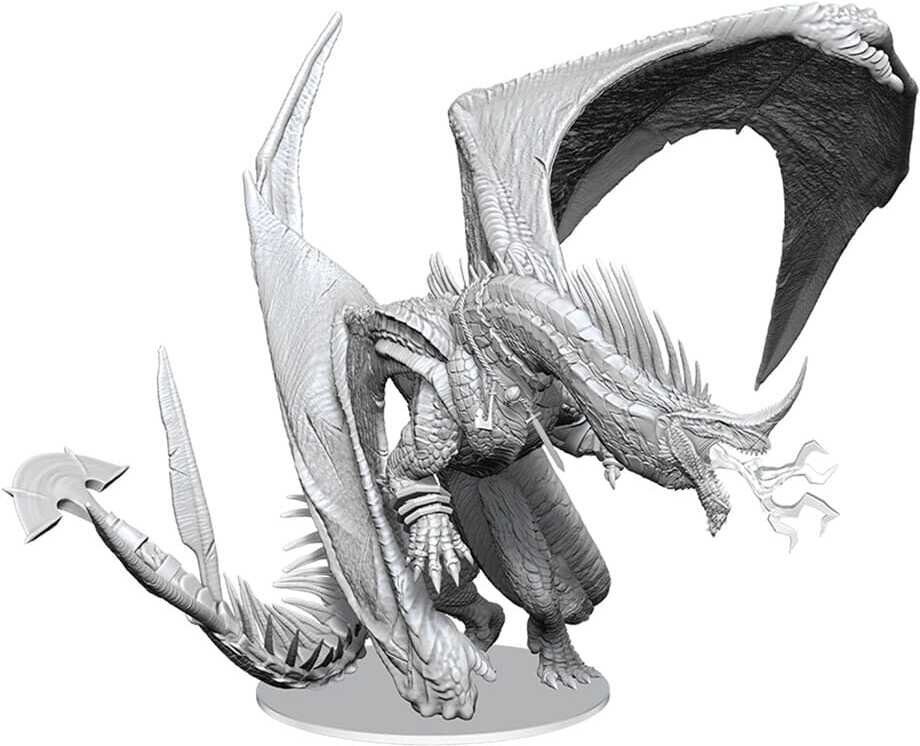 D&D Nolzur's Marvelous Miniatures Miniaturen unbemalt Ancient Blue Dragon 20 cm