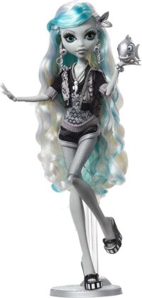 Monster High Reel Drama Puppe Lagoona Blue in Schwarzweiß