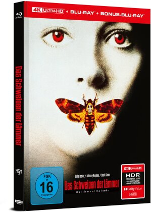 Das Schweigen der Lämmer (1991) (Cover A, Limited Edition, Mediabook, 4K Ultra HD + 2 Blu-rays)