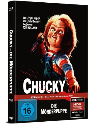 Chucky – Die Mörderpuppe (1988) (Cover A, Limited Edition, Mediabook, 4K Ultra HD + 2 Blu-rays)