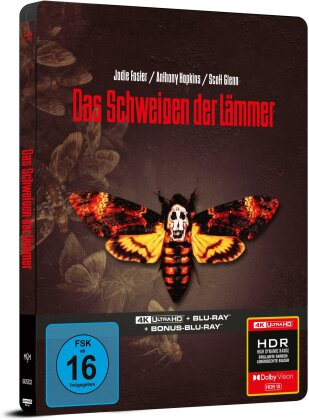 Das Schweigen der Lämmer (1991) (Limited Edition, Steelbook, 4K Ultra HD + 2 Blu-rays)