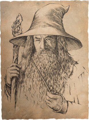 Der Hobbit Kunstdruck Portrait of Gandalf the Grey 21 x 28 cm