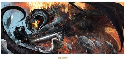 Herr der Ringe Kunstdruck The Battle of the Peak 59 x 30 cm