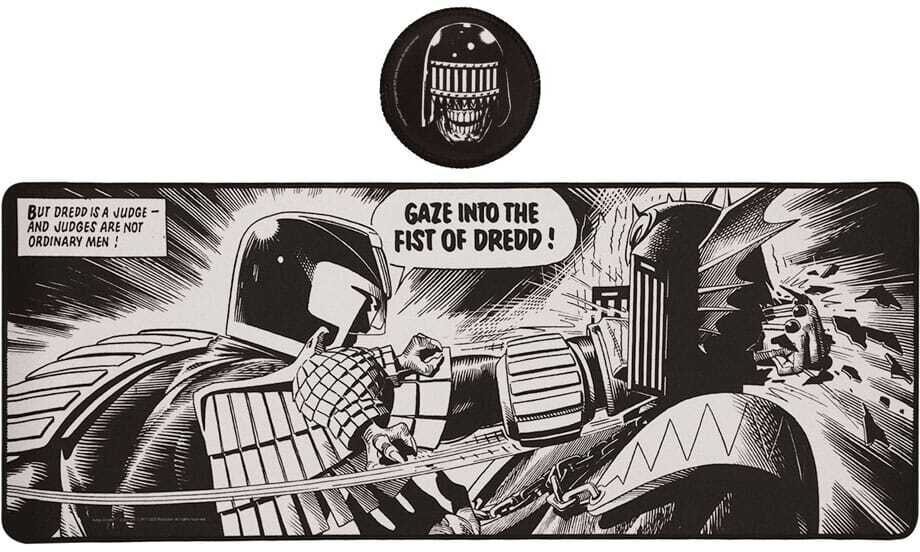 2000 AD Schreibtischunterlage & Untersetzer Judge Dredd