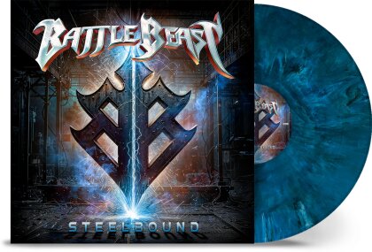 Battle Beast - Steelbound (Indies Only, Gatefold, Blue/White/Dark Green/Black marbled Vinyl, LP)