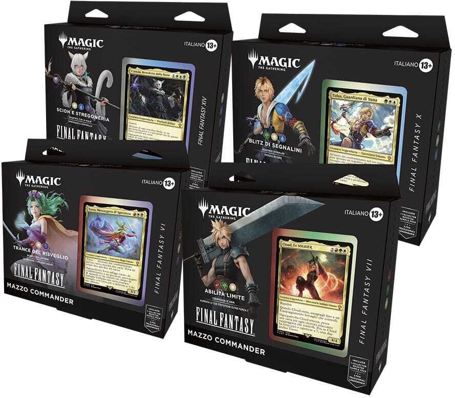 Magic the Gathering Final Fantasy Commander-Decks Display (4) italienisch