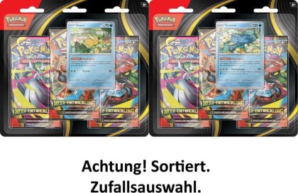 Pokémon TCG ME01 Mega-Entwicklung 3er-Pack Blister *Deutsche Version*