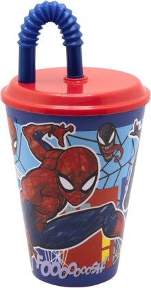 Gobelet avec Paille - Mob Rules - Spiderman - 470 ml