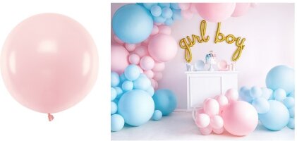 Ballon rund rosa