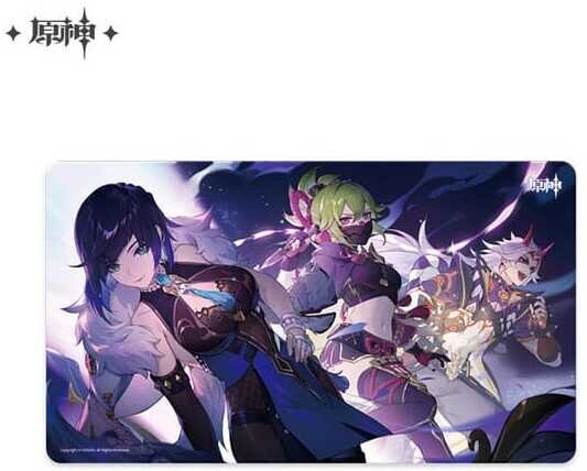 Genshin Impact Mousepad Yelan - Kuki Shinobu & Arataki Itto 70 x 40 cm