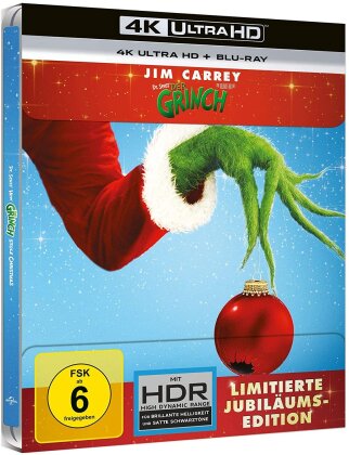 Der Grinch (2000) (25th Anniversary Limited Edition, Steelbook, 4K Ultra HD + Blu-ray)