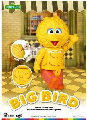 Sesamstraße Syaking Bang Series PVC Spardose Big Bird 49 cm