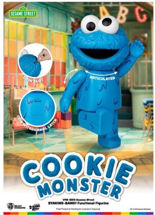 Sesamstraße Syaking Bang Series PVC Spardose Cookie Monster 47 cm