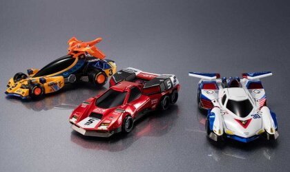 Future GPX Cyber Formula Fahrzeuge 3er-Pack Asurada G.S.X & Albatrander 602 & Aoi Superion GT Set Heritage Edition 7 cm