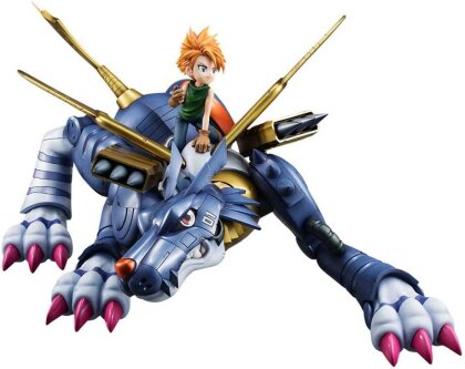 Digimon Adventure Precious G.E.M. Serie PVC Statue Metal Garurumon & Ishida Yamato 30 cm