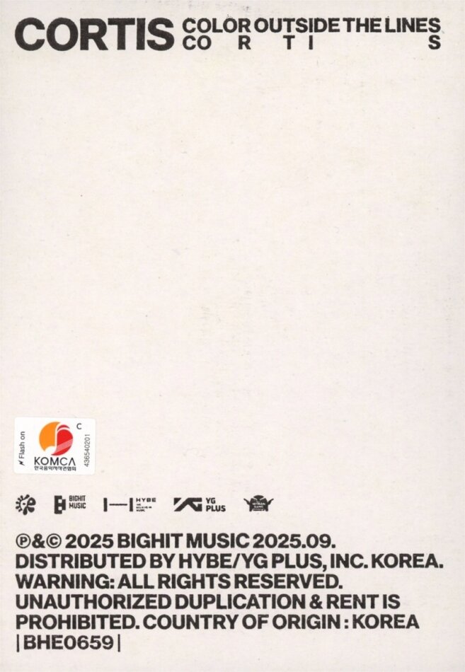 COLOR OUTSIDE THE LINES (Singing Bowl Vers.) von CORTIS (K-Pop