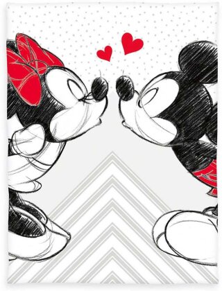 Disney Flanell-Fleecedecke Mickey & Minnie Mouse 150 x 200 cm