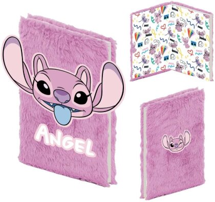 Carnet (Fluffy) - Angel - Lilo & Stitch - 21 cm - A5