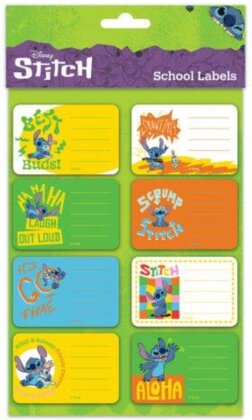 Étiquettes Scolaires - Stitch & Souillon - Lilo & Stitch