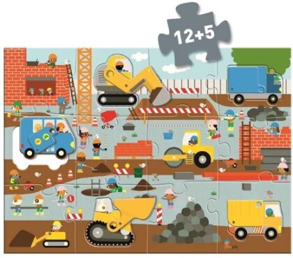 Riesenpuzzle Die Baustelle 17 Teile