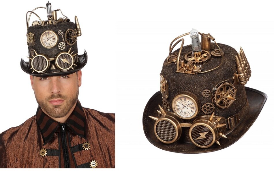 Steampunk Hut mit Licht