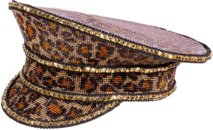 Burning Man Mütze Panther gold
