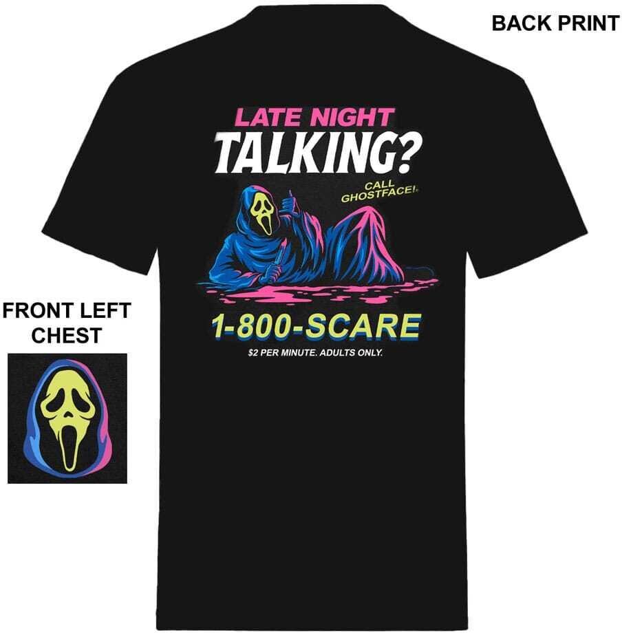 Scream - Schrei! T-Shirt Ghost Face Late Night Talking