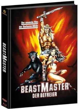 Beastmaster - Der Befreier (1982) (Cover B, Wattiert, Extended Edition, Version Cinéma, Édition Limitée, Mediabook, 4K Ultra HD + Blu-ray)