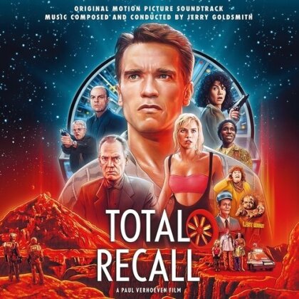 Jerry Goldsmith - Total Recall (OST) - OST (2025 Reissue, Quartet Records, Gatefold, Red/Clear Vinyl, 2 LP)