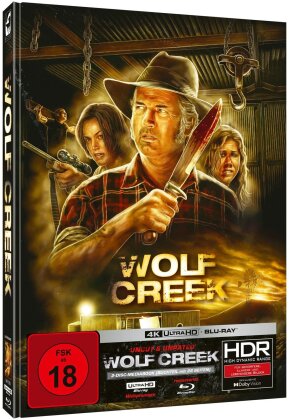 Wolf Creek (2005) (Cover E, Limited Edition, Mediabook, Uncut, Unrated, 4K Ultra HD + Blu-ray)