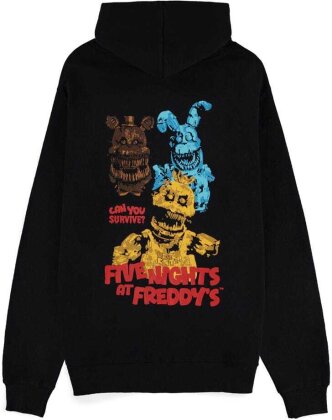 Five Nights at Freddy's Kapuzenpullover mit Reißverschluß Can You Survive Größe L