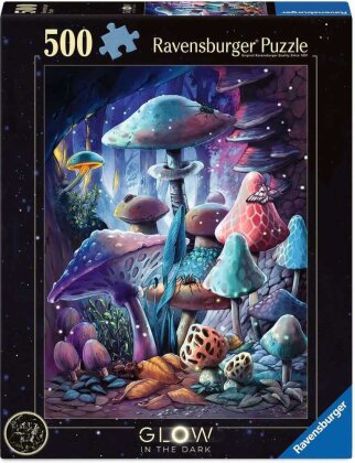 Ravensburger Glow-in-the-Dark Puzzle Pilze im Mondschein (500 Teile)