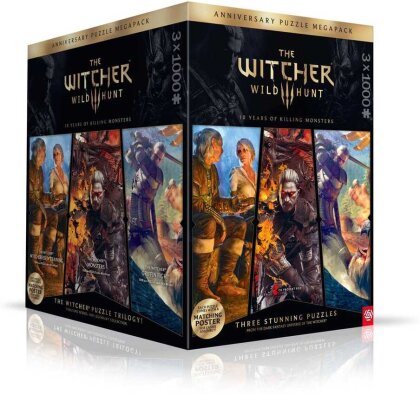 The Witcher 3 Puzzle Triology Wild Hunt 10 Years of Killing Monsters (1000 Teile)