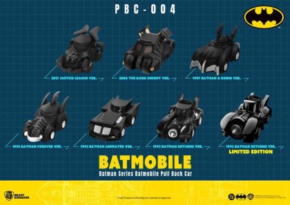 Batman Pull Back Car Series Rückzug-Autos Blind Box 6er-Pack