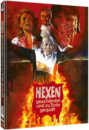 Hexen geschändet und zu Tode gequält (1973) (Cover B, Limited Edition, Mediabook, 4K Ultra HD + 2 Blu-rays)