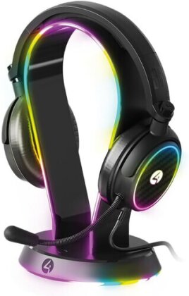4Gamers Light Up Headset & Stand Bundle