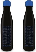 Playstation - Playstation (Symbol Pattern) Metal Drinks Bottle