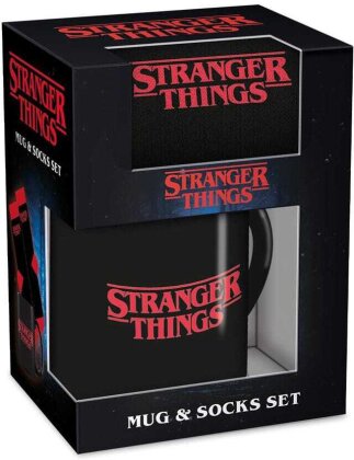Stranger Things Tasse & Socken Set Logo