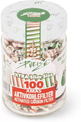 PURIZE® ~ Xtra Slim im Glas XMAS ~ (100 Stk.)